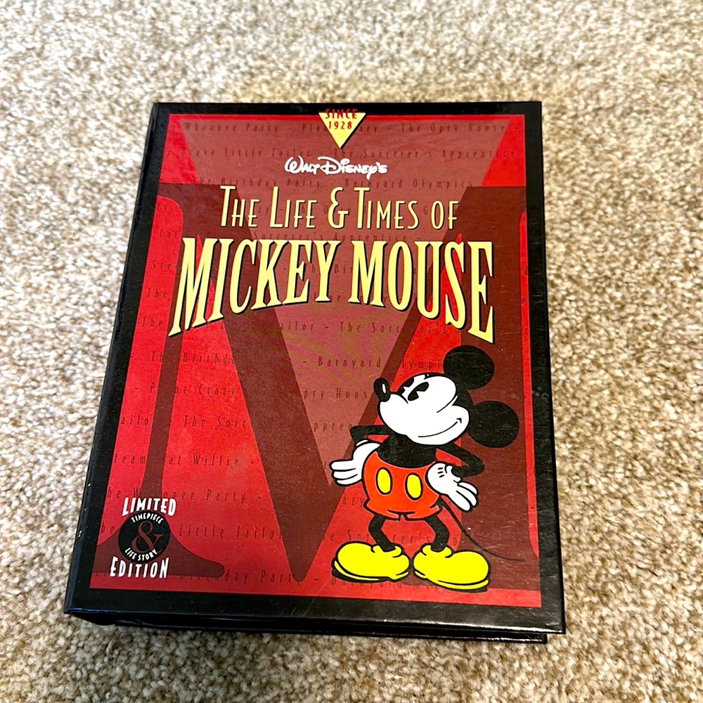 Disney Limited Edition Steamboat Willie Watch and Case